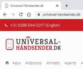 Universal-handsender.dk